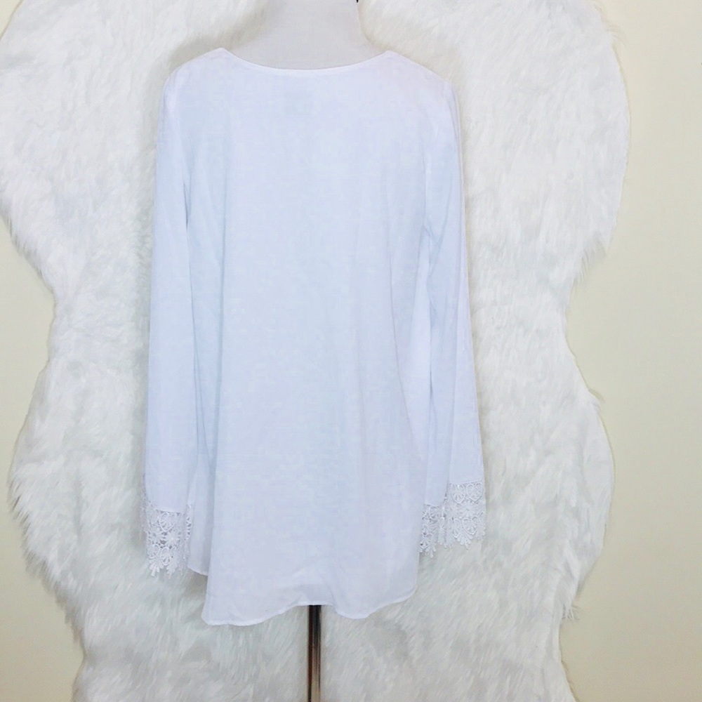 Show Me Your Mumu White Lace Embroidered Top - Picture 4 of 7